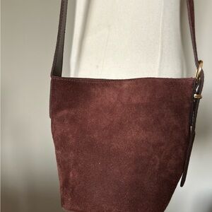 Madewell Brown Suede Crossbody Bag